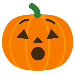 Hushed face and Jack-o-lantern