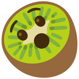 Hushed face and Kiwi fruit