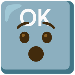Hushed face and OK button