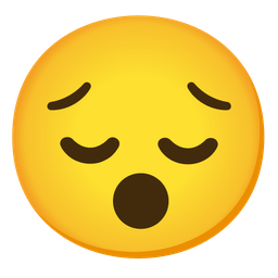 Hushed face and Pensive face