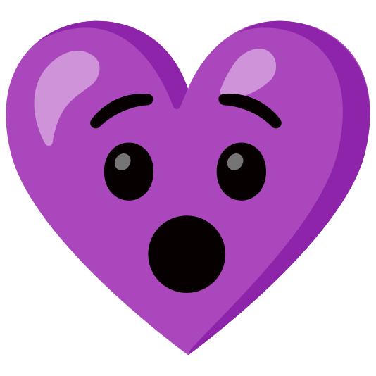 Hushed face and Purple heart
