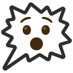 Hushed face and Right anger bubble