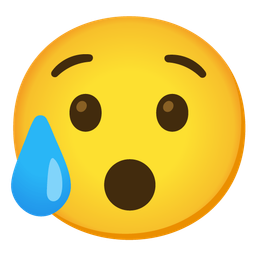 Hushed face and Sad but relieved face