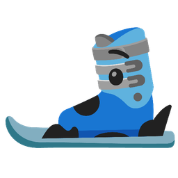 Hushed face and Skis