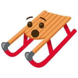 Hushed face and Sled