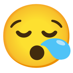 Hushed face and Sleepy face