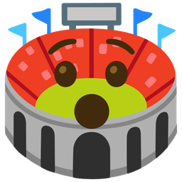 Hushed face and Stadium