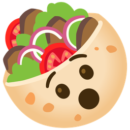 Hushed face and Stuffed flatbread