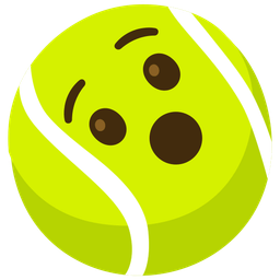 hushed face and tennis