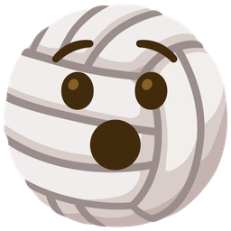 Hushed face and Volleyball