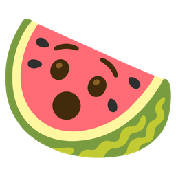 Hushed face and Watermelon