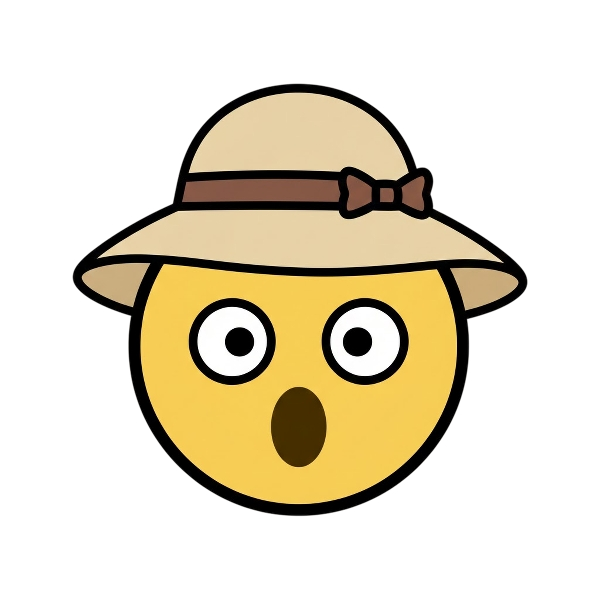 Hushed face and Woman’s hat