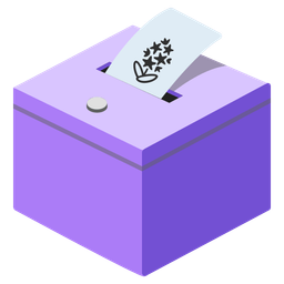 hyacinth and ballot box with ballot
