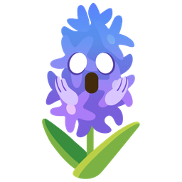 hyacinth and face screaming in fear