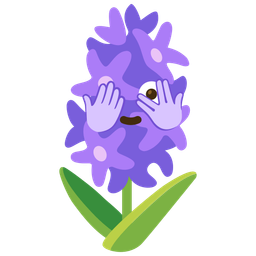 hyacinth and face with peeking eye