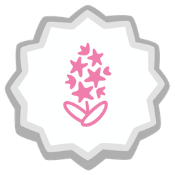 hyacinth and fish cake with swirl