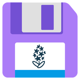 hyacinth and floppy disk