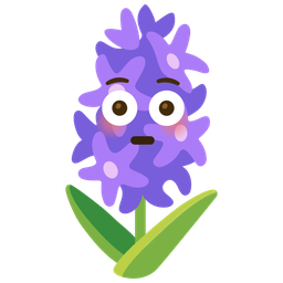 hyacinth and flushed face