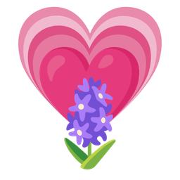 hyacinth and growing heart