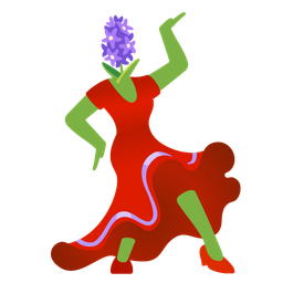 hyacinth and high-heeled shoe