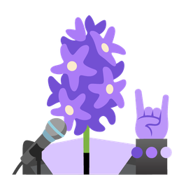hyacinth and microphone