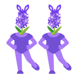 hyacinth and rabbit face