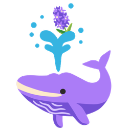 hyacinth and spouting whale