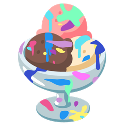 Ice cream and Artist palette