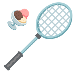 Ice cream and Badminton