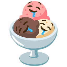 Ice cream and Drooling face