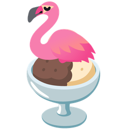 Ice cream and Flamingo