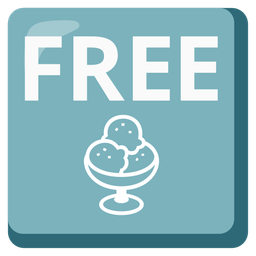 Ice cream and FREE button