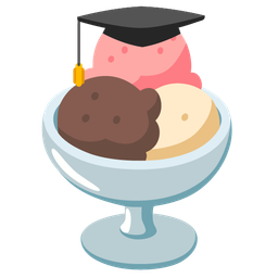 Ice cream and Graduation cap