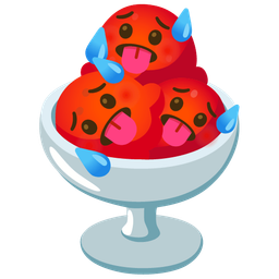 Ice cream and Hot face