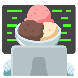 Ice cream and Laptop
