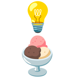 Ice cream and Light bulb