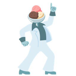 Ice cream and Mirror ball