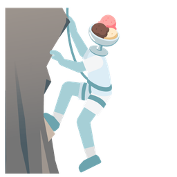 Ice cream and Mountain