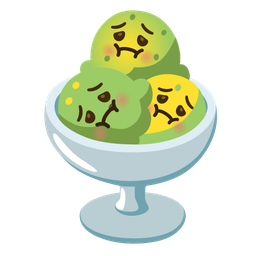 Ice cream and Nauseated face