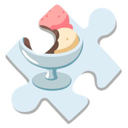 Ice cream and Puzzle piece
