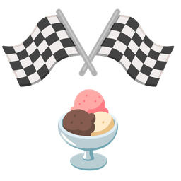 Ice cream and Racing car