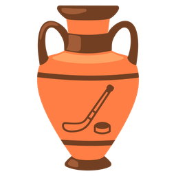 ice hockey and amphora