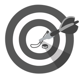 ice hockey and bullseye