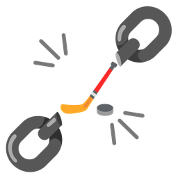 ice hockey and chains