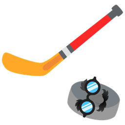 ice hockey and disguised face