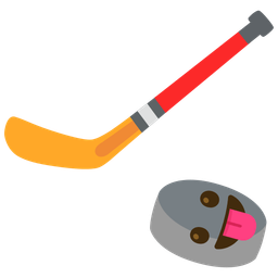 Ice hockey and Face with tongue