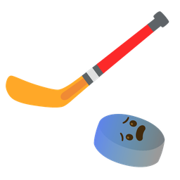 ice hockey and fearful face