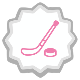 ice hockey and fish cake with swirl