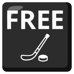 ice hockey and FREE button