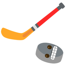 Ice hockey and Grimacing face